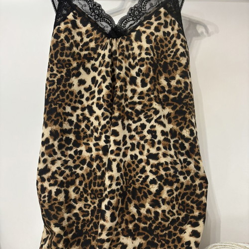 Animal Print Set Top and Pants new, black and beige