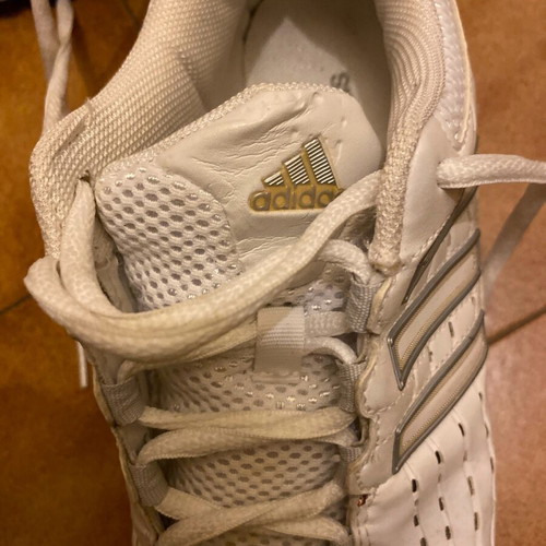 Adidas women's athletic shoes used, white, size 39