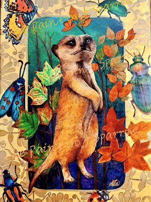 Art print The Painting Sparrow A5 new