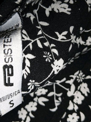Sisley one-piece shorts new, black and white, size S
