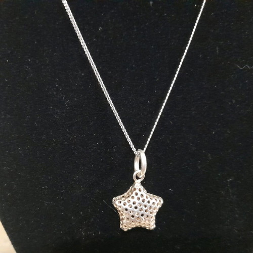 LARGE PENDANT 2.2 X 1.8 CM. STERLING SILVER 925 WITH CHAIN