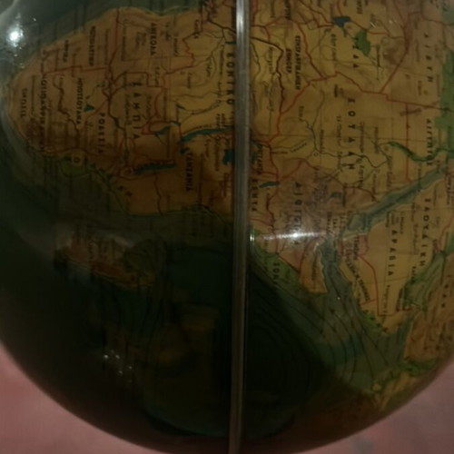 Collectible globe used without base, vintage era