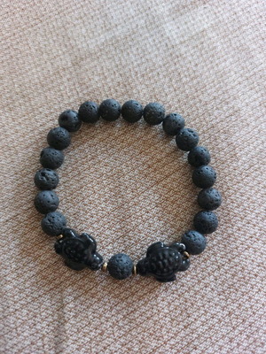 Bracelet from Etna volcanic lava new