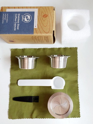 Σετ επαναγεμιζόμενων καψουλών εσπρέσο Lavazza Blue καινούργιο, ανοξείδωτο ατσάλι