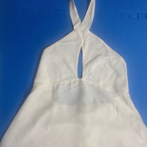 Zara White Y2K Halter-neck Top Size XS Like New