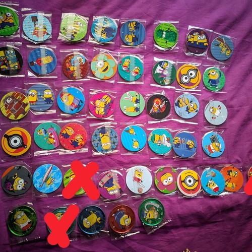 Minions 2 Chipicao caps new, set of 44 pieces