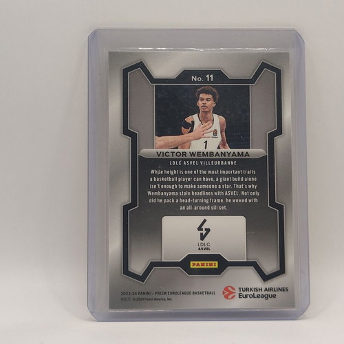 Victor Wembanyama 2023-24 Panini-Prizm Euroleague Basketball Card new