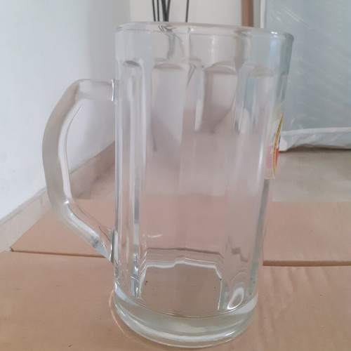 Amstel Beer Glasses set of 4, new, 500 ml thick glass with handle