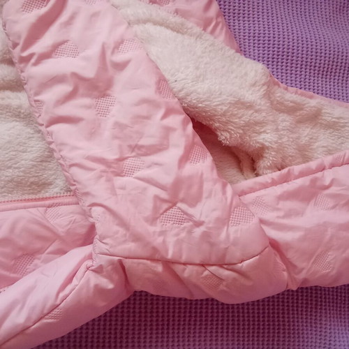 Joyce pink jacket with embossed hearts, age 5