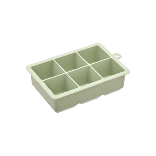 Estia silicone ice cube tray set of 3, 6 large green cubes