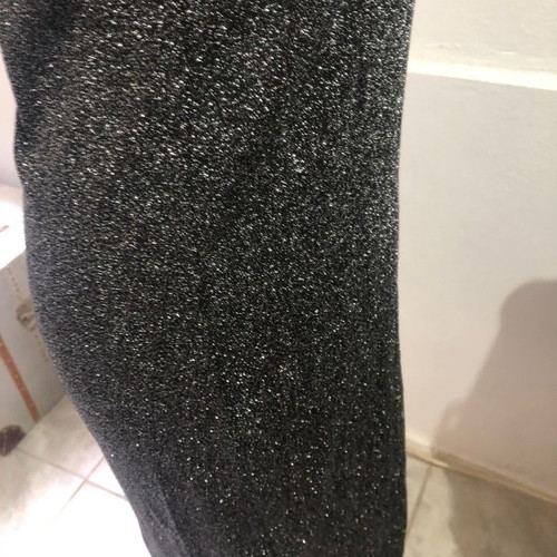 Asymmetric metallic dress silver/black Even&Odd new, size L