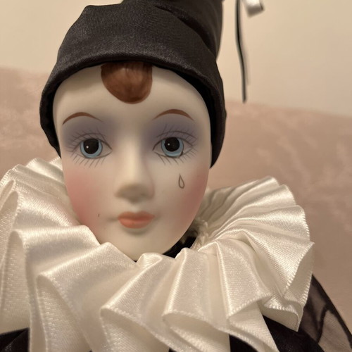 Pierrot Porcelain Doll from Reinart Faelens Kollektion like new