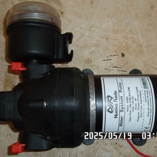 Pressure water pump 12V used with complete shower kit