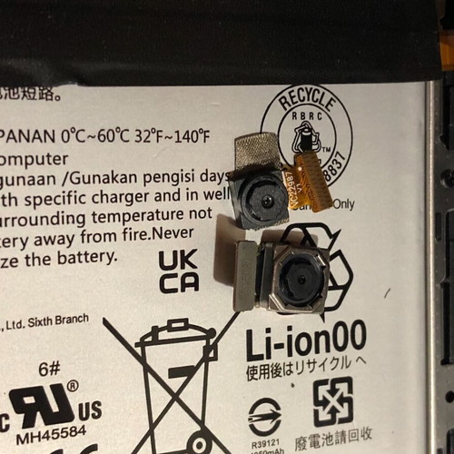 Lenovo TB-X505F tablet used with leather case spare parts