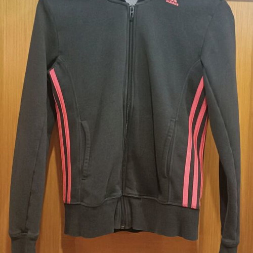 Adidas sweatshirt like new, gray and pink, size XS