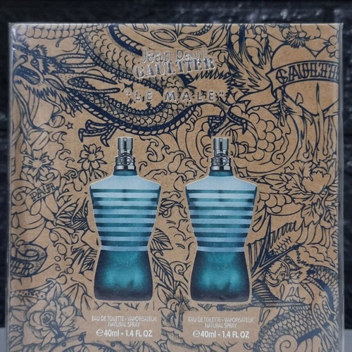 Jean Paul Gaultier Le Male Eau de Toilette gift set 2×40ml new