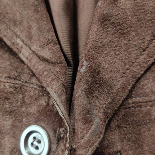Vintage suede coat genuine leather, like new condition