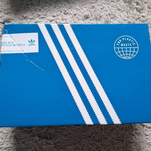 Adidas Stan Smith shoe size 40 used, white-dark blue