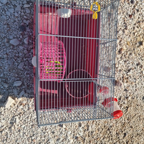 Hamster cage almost unused, 39 x 25.5 x 22 cm