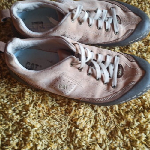 CAT shoes, size 44, black and beige