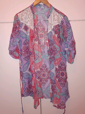 Indian shirt dress used, multicolored, one size
