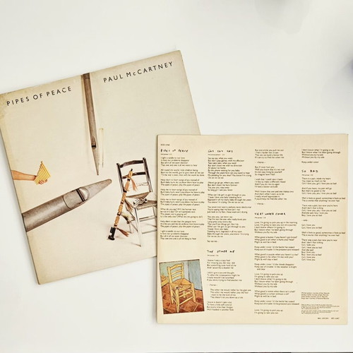 Paul McCartney Pipes Of Peace vinyl album near mint Greek edition 1983
