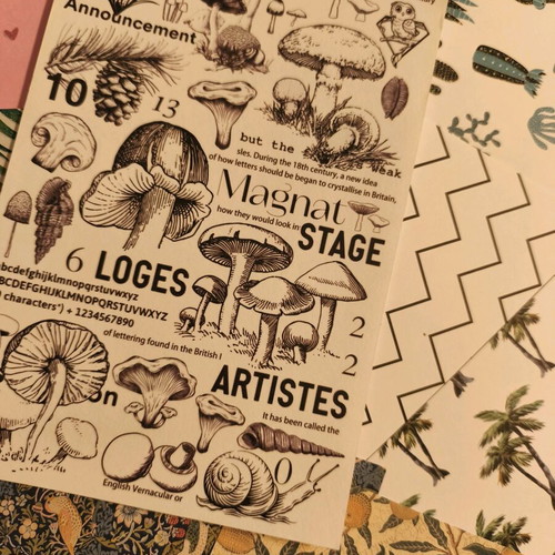 Mix stationery journaling set new with stickers and papers