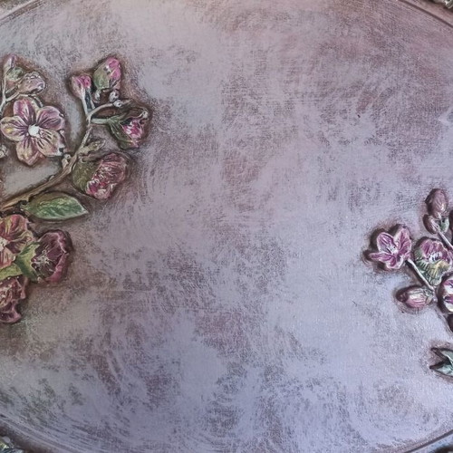 Decorative wooden tray handmade 44×31 cm new