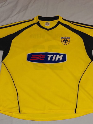 AEK Lymberopoulos Jersey used, size Large, official replica
