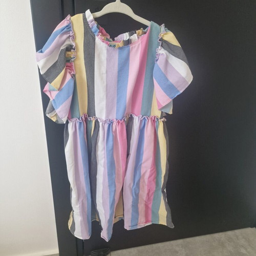 Two In A Castle colorful dress like new, size 7-8 years