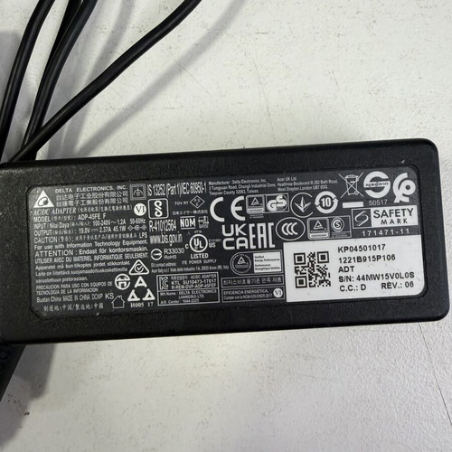 Laptop power adapter Acer 19 V 2.37 A 45 W like new