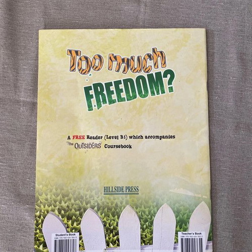 Book Too much Freedom new, English learning B1+ level