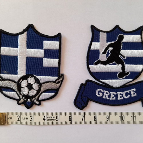 Football Greece National Team Patch iron-on, set of 2 new