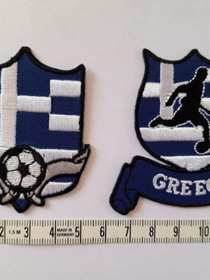 Football Greece National Team Patch iron-on, set of 2 new
