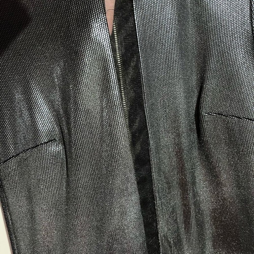 Lynne metallic gray dress size M like new