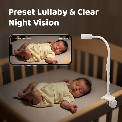 Netvue Baby Monitor 1080P with Night Vision and Two-Way Audio