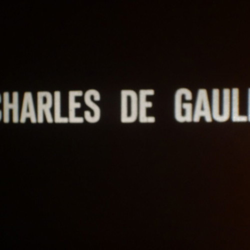 Super 8mm b/w sound 400ft Charles De Gaulle used, documentary