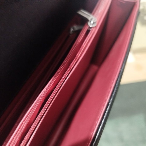 Black Shoulder Bag with Silver Chain Like New