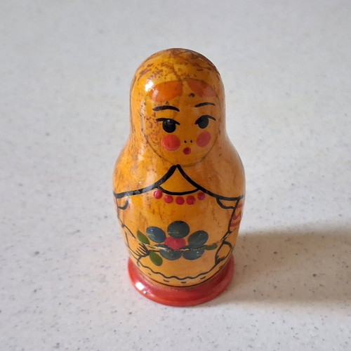 Vintage Russian Matryoshka Doll Set 3 Pieces like new