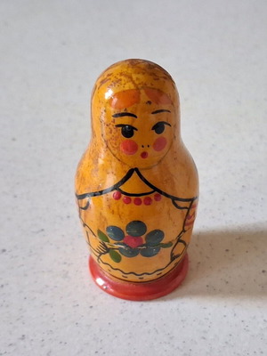 Vintage Russian Matryoshka Doll Set 3 Pieces like new