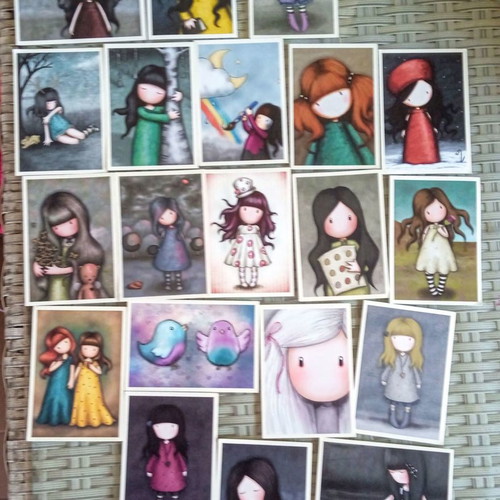 Santoro 2017 stickers like new with purple album and red album gift
