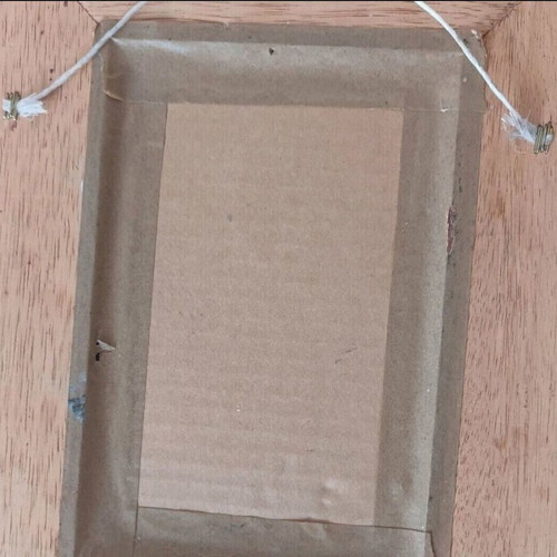 Mirror in frame used 33x25 cm