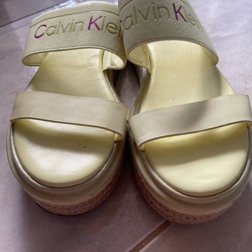 Calvin Klein flatforms like new, yellow, size 38