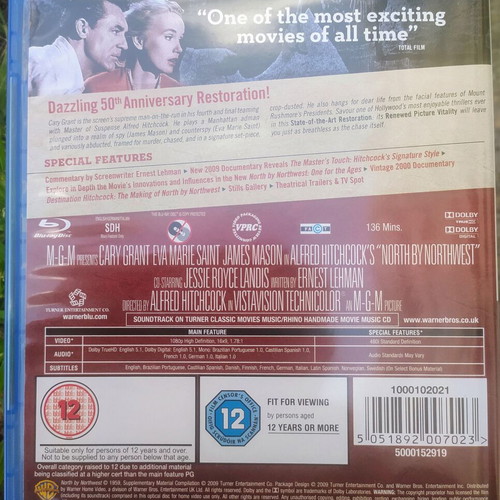 North by Northwest blu ray