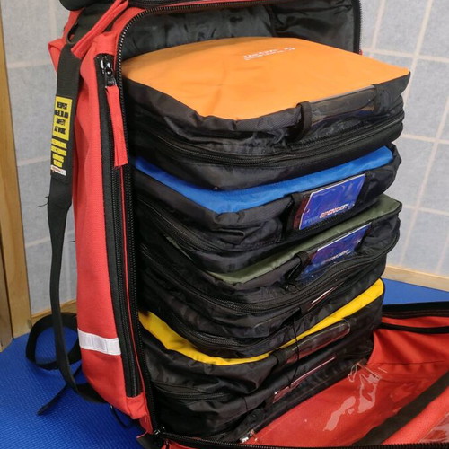 Spencer R-Aid Pro rescue backpack 45L like new with 5 pouches