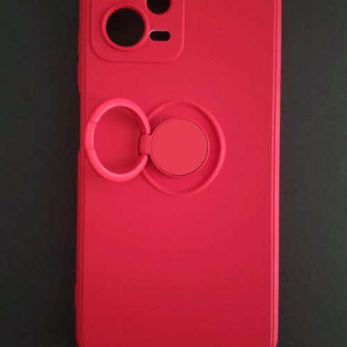 Redmi Note 12 5G case new, silicone with ring and magnet red