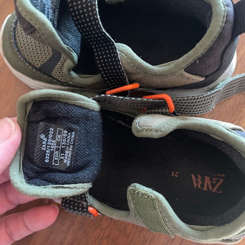 Zara summer sports shoes used, size 21
