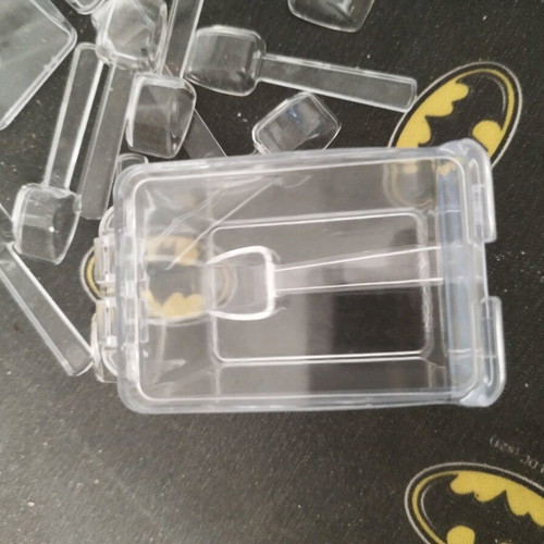 Set of 10 acrylic spice storage boxes used