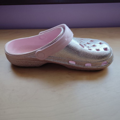 Shiny women's clogs, size 41