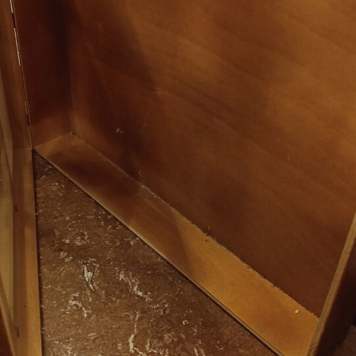 Wooden wall iconostasis with glass door, like new